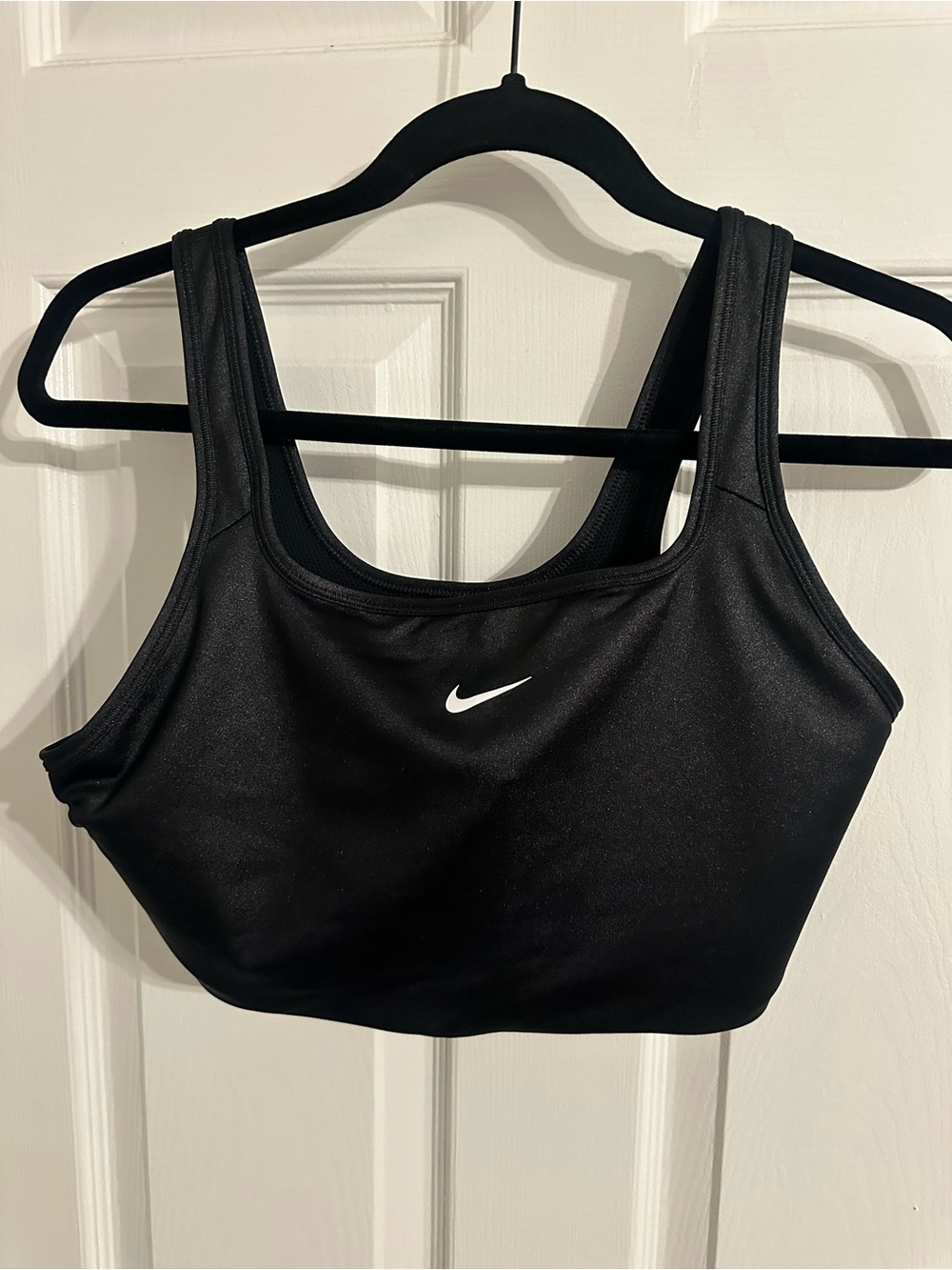 Nike Black Scoop Neck Medium-Support Sports Bra